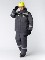 Костюм зимний Ховард (Балтекс, 210) брюки, темно-серый/лимон, арт. 17138 — изображение товара РусПак